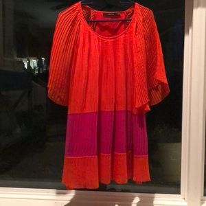 Fun flowy accordion pleating dress.